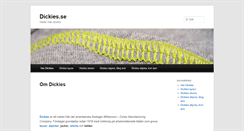 Desktop Screenshot of dickies.se