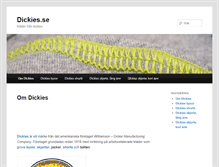 Tablet Screenshot of dickies.se