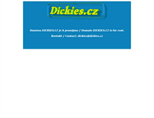 Tablet Screenshot of dickies.cz